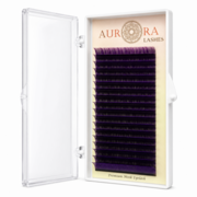 Ресницы Aurora Mink омбре фиотетовые 20 линий С 0.05 12 мм УЦЕНКА, фото 1