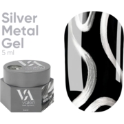 Гель-фарба Valeri Silver Metal Gel 5 мл, фото 1