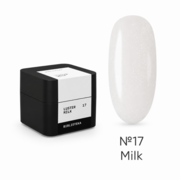 Гель моделюючий Biblioteka Builder Gel Luster №17 Milk  Молочний із шиммером 30 мл, фото 1