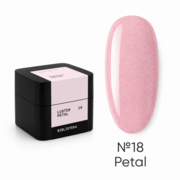 Гель моделюючий Biblioteka Builder Gel Luster №18 Petal  Ніжно-рожевий із шиммером 30 мл, фото 1