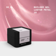 Гель моделюючий Biblioteka Builder Gel Luster №18 Petal  Ніжно-рожевий із шиммером 30 мл, фото 6