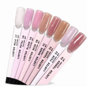 Гель моделюючий Biblioteka Builder Gel Luster №19 Bloom  Рожевий із шиммером 30 мл, фото 2
