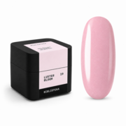 Гель моделюючий Biblioteka Builder Gel Luster №19 Bloom  Рожевий із шиммером 30 мл, фото 1