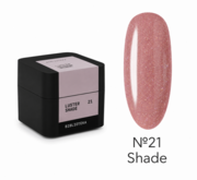 Гель моделюючий Biblioteka Builder Gel Luster №21 Shade  Холодний рожево-бежевий з шиммером 30 мл, фото 1