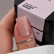 Гель моделюючий Biblioteka Builder Gel Luster №21 Shade  Холодний рожево-бежевий з шиммером 30 мл, фото 3