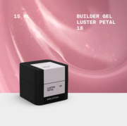 Гель моделюючий Biblioteka Builder Gel Luster №18 Petal Ніжно-рожевий із шиммером 15 мл, фото 3