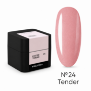 Гель моделюючий Biblioteka Builder Gel Luster №24 Tender Ніжний із шиммером 15 мл, фото 1
