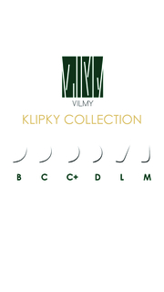 Вії Vilmy Klipky Mix 20 ліній шоколад C 0.10, 8-12 мм, фото 3