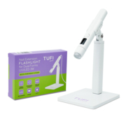 Ліхтарик для манікюру Tufi Profi UV LED портативний з таймером і акумулятором 3W білий, фото 5