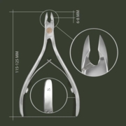 Кусачки для кожи Olton S 6-8 мм в кожаном чехле, фото 2