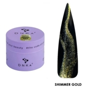 Гель-фарба DNKa Shimmer Gold Gel 5 мл, фото 1