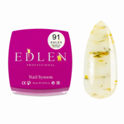 Гель моделюючий Edlen Builder Gel Flower yogurt з сухоцвітами №91 15 мл, фото 1