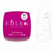 Гель моделюючий Edlen Builder Gel Flower yogurt з сухоцвітами №90 30 мл, фото 1