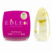 Гель моделюючий Edlen Builder Gel Flower yogurt з сухоцвітами №91 30 мл, фото 1