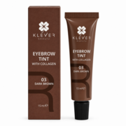 Краска для бровей Klever Beauty 03 Dark Brown с коллагеном 15 мл, фото 1