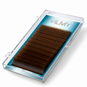 Ресницы Vilmy Viya Tobacco коричневые 20 линий Mix CC 0.05 8-14 мм, фото 1