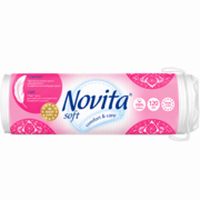 Диски ватные косметические Novita Soft 120 шт/уп, фото 1