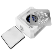 Вытяжка для маникюра Microstop Base Pro с фильтром HEPA 80 W белая, фото 2