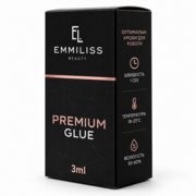 Клей для наращивания ресниц Emmiliss Premium 1 с 3 мл черный, фото 1
