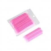 Мікробраші в пакеті головка середня, рожеві (100шт), фото 3