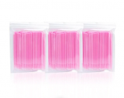 Мікробраші в пакеті головка середня, рожеві (100шт), фото 2