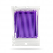 Мікробраші в пакеті головка маленька, фіолетові (100шт), фото 2