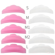 Набір бігуді для ламінування вій (S, M, M1, M2, L) 5 пар, рожеві, фото 2