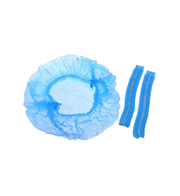 Шапочка медична на одній резинці зі спанбонду (100 шт/пач), блакитна, фото 2