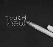 Ручка гелева Touchnew 0.8мм, біла, фото 2