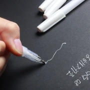 Ручка гелева Touchnew 0.8мм, біла, фото 3