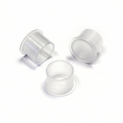 Колпачки (капсы) под пигмент пластиковые с плоским основанием L 17x14 мм (100 шт/уп), фото 1