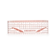 Лінійка багаторазова для ескізу брів KMC, червона, фото 1