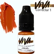Пігмент Viva Corrector 1 Orange для перманентного макіяжу, 6мл, фото 1
