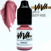 Пігмент Viva Lips 11 Dusty Rose для перманентного макіяжу, 6мл, фото 1