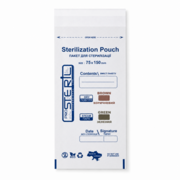 Пакети для стерилізації ProSteril, 75*150 PK W, Білий Крафт (100шт/уп), фото 1
