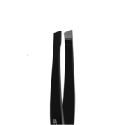 Пінцет для брів Staleks Expert 11 TYPE 3b широкі скошені кромки чорний, фото 3