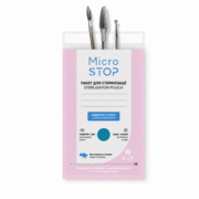 Пакеты для стерилизации Microstop White с индикатором 4 класса 60×100 мм (100 шт./уп.) розовые, фото 1
