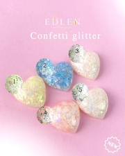 Гель-лак Edlen Confetti Glitter №01, 9мл, фото 2