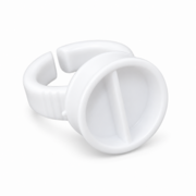 Кільце для клею велике з перегородкою (1шт), біле, фото 1
